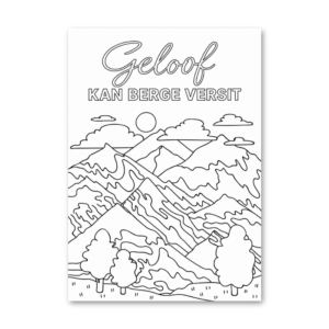Geloof Kan Berge Versit Paint & Pray Canvas
