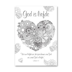 God Is Liefde Paint & Pray Canvas