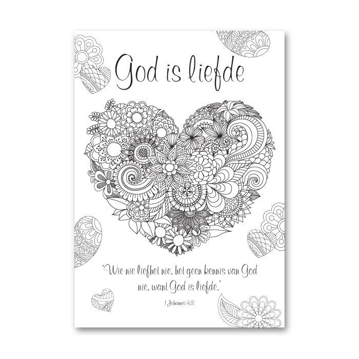 God Is Liefde Paint & Pray Canvas